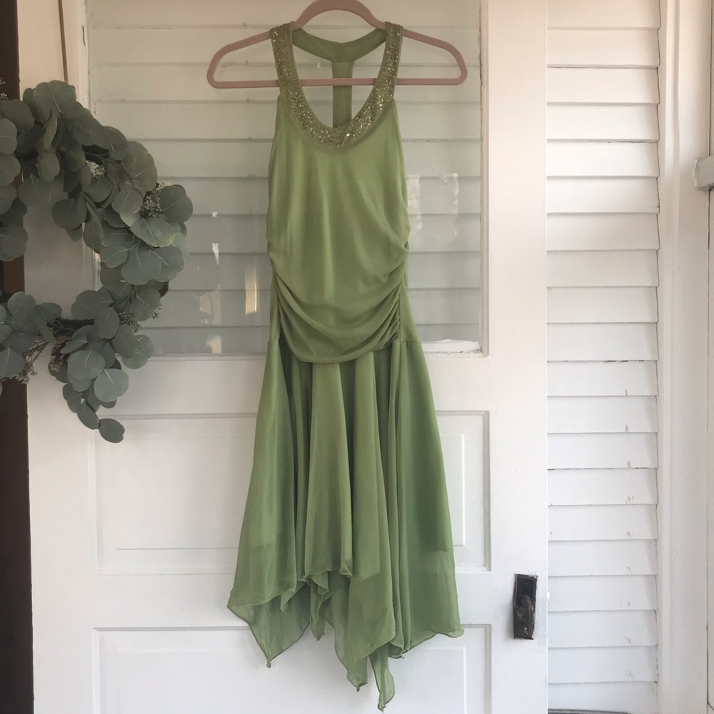 💥LAST CHANCE 💥 Green Beaded Dress